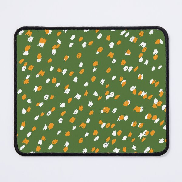 Item preview, Green white and orange speckled pattern designed and sold by DemonicGloom.