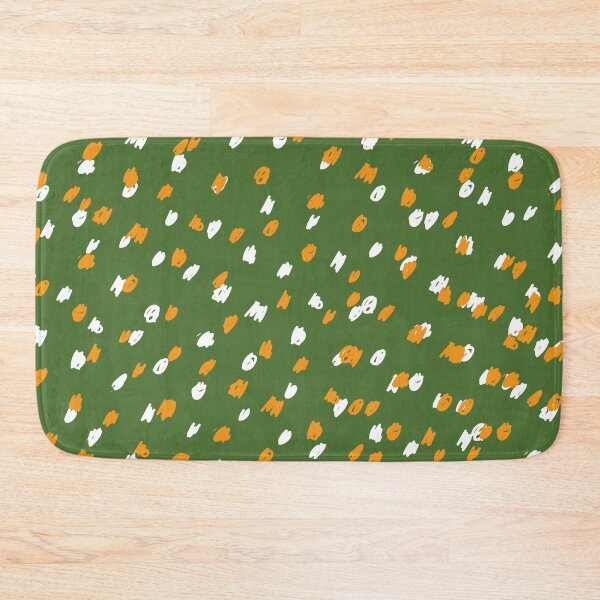 Item preview, Green white and orange speckled pattern designed and sold by DemonicGloom.