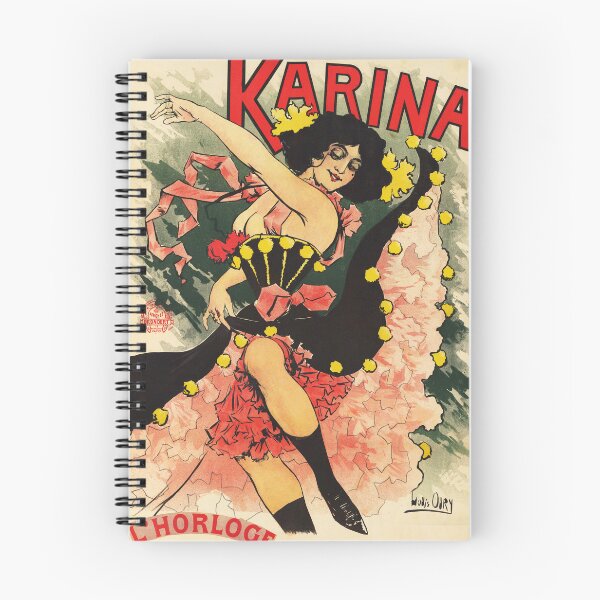 Item preview, KARINA L' HORLOGE Show Dance Performance Advertisement Vintage French Art Nouveau Theater Poster by Louis Oury designed and sold by retroposters.