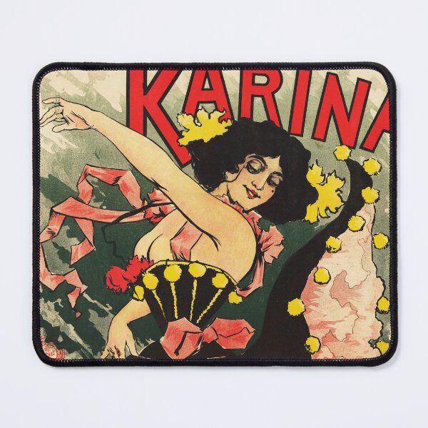 Item preview, KARINA L' HORLOGE Show Dance Performance Advertisement Vintage French Art Nouveau Theater Poster by Louis Oury designed and sold by retroposters.