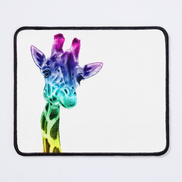 Artikelvorschau, Giraffenhals, Vorderansicht - regenbogenfarbene Version entworfen und verkauft von SylvieG18.
