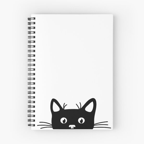 Item preview, Peeping black cat Sticker designed and sold by ElenaJoyDesign.