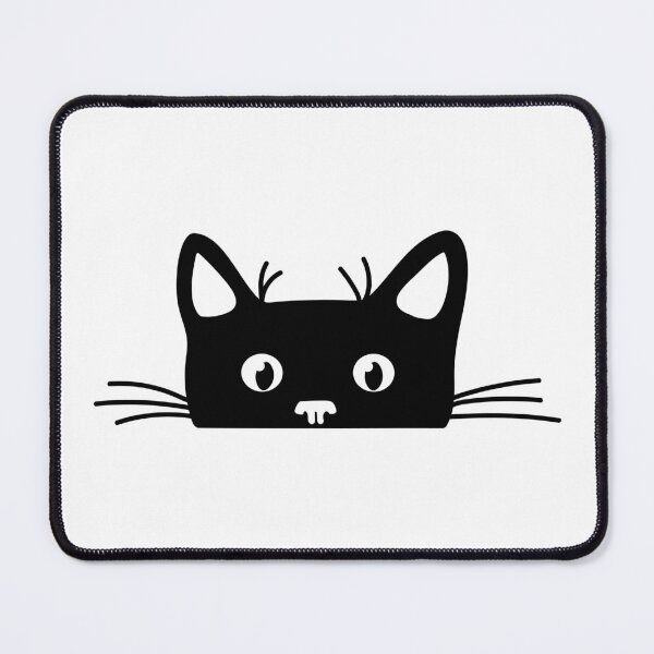 Item preview, Peeping black cat Sticker designed and sold by ElenaJoyDesign.