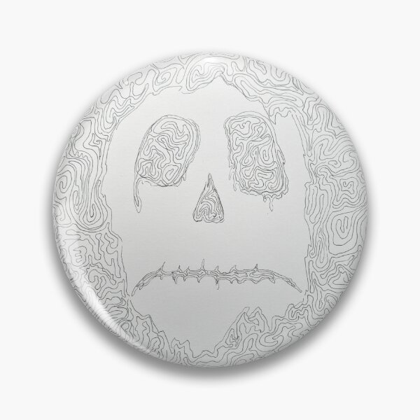 Item preview, B&W Psychedelic Skull designed and sold by karinachowtime.
