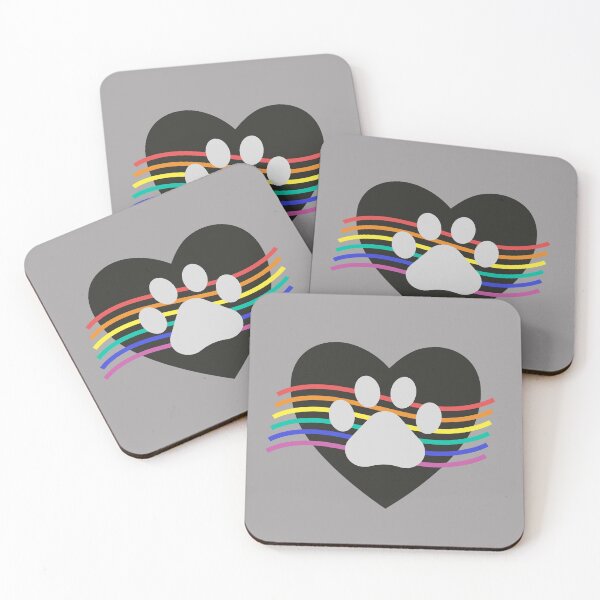 Item preview, Dog Paw Print in my heart with Pride  designed and sold by TreetopStudios.