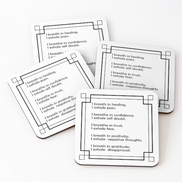 Item preview, Inhale Exhale Positive Affirmations and Inspirational Messages designed and sold by Inspirationmotivation.