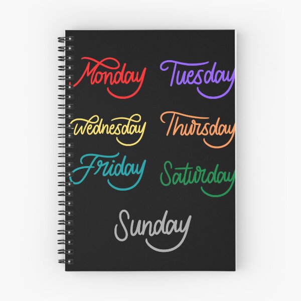 Item preview, Monday Tuesday Wednesday Thursday Friday Saturday Sunday: designed and sold by SoulWriter.