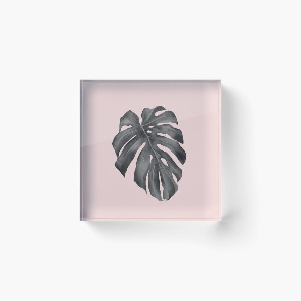 Item preview, Pink Black and White Monstera Leaf Tropical #2 designed and sold by Tropical Arts.