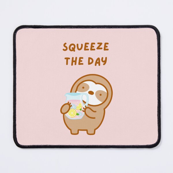 Item preview, Squeeze the Day Pink Lemonade Sloth designed and sold by theslothinme.