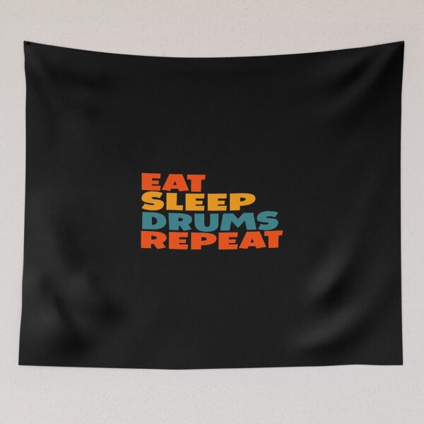 Item preview, Eat Sleep Drums Repeat Racerback Tank Top designed and sold by colonjohan.