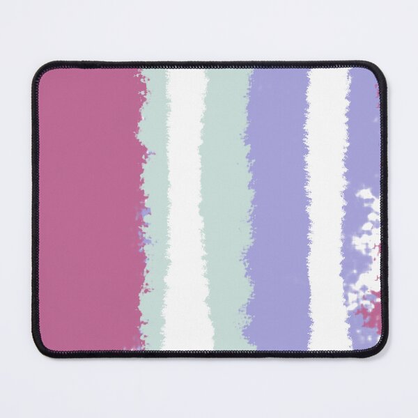 Item preview, Spring Boho Distressed Fuscia Purple and Green Stripes designed and sold by rhombusOnion.