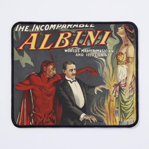 Item preview, THE INCOMPARABLE ALBINI World's Master Magician and Illusionist 1911 Vintage Magic Poster designed and sold by retroposters.
