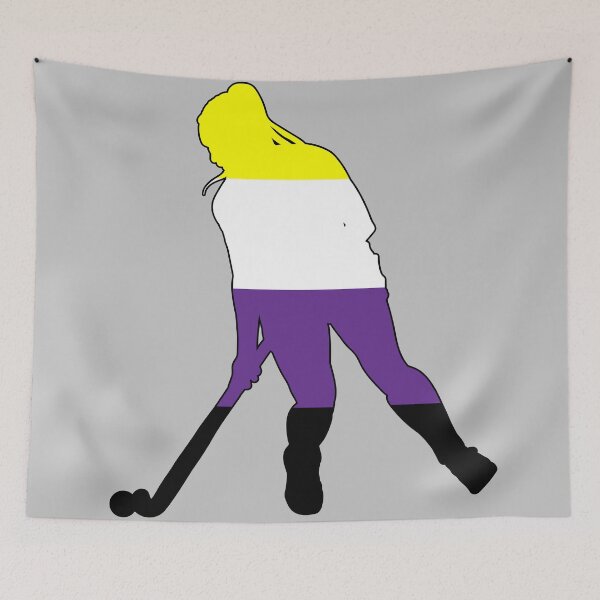 Item preview, Field Hockey: Nonbinary Pride designed and sold by Zia Frazier.