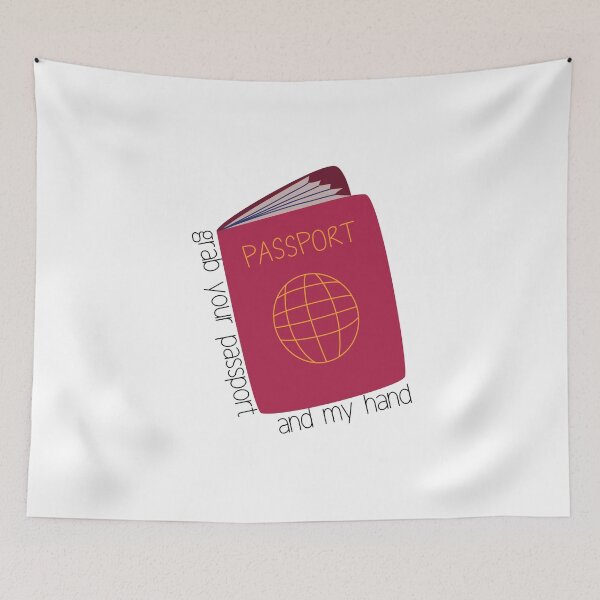 Item preview, Taylor Swift ‘grab your passport and my hand’ designed and sold by Sarah Swiftie.