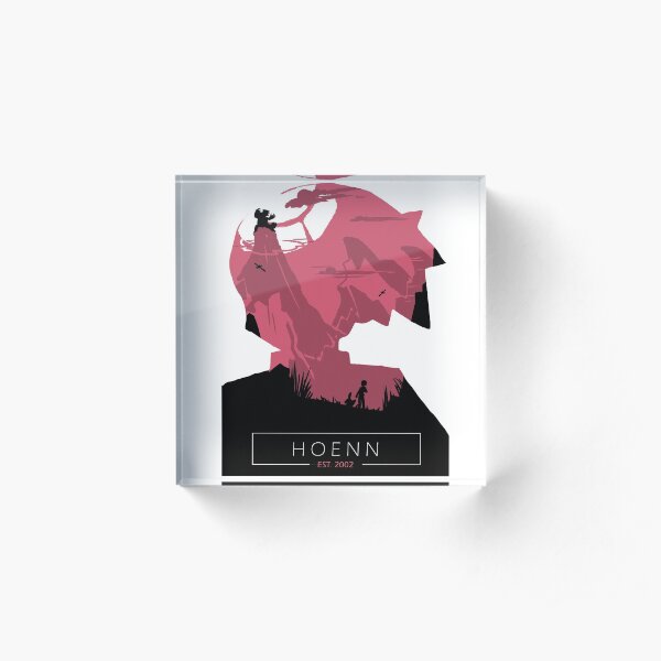 Hoenn Region- Ruby Version. Acrylic Block