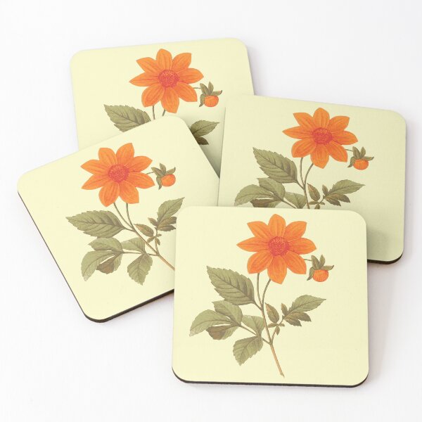 Item preview, Beautiful Orange Dahlia Flower designed and sold by BrightMint.