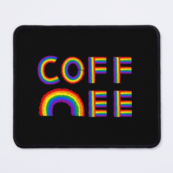 Item preview, Coffee With Rainbow Inside, coffee rainbow shape on black, gift for coffee lovers designed and sold by Dotsby.