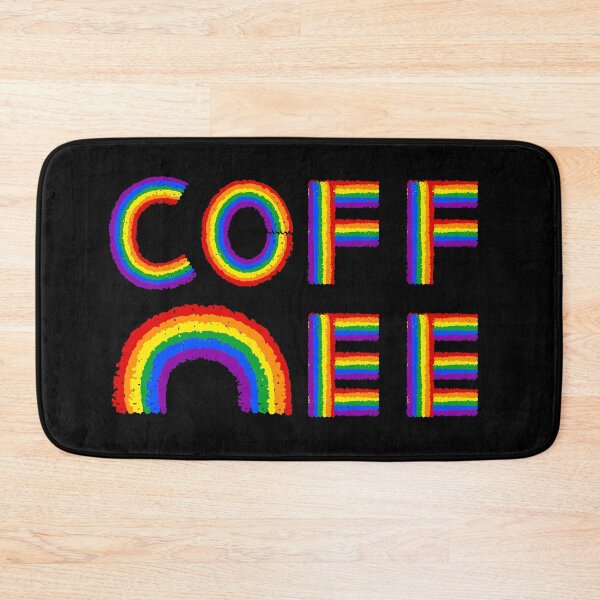 Item preview, Coffee With Rainbow Inside, coffee rainbow shape on black, gift for coffee lovers designed and sold by Dotsby.