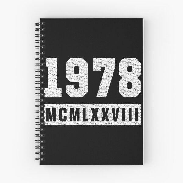Item preview, Vintage 1978 Roman Numeral Birthday designed and sold by MarkTees.
