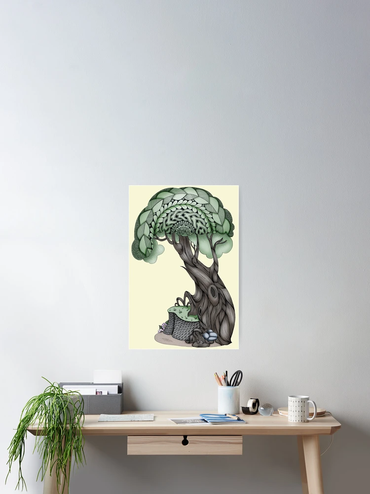 Thumbnail 2 of 3, Poster, Twisted Tree - Spring designed and sold by MagicMama.