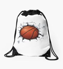 Basketball Smash Drawstring Bag