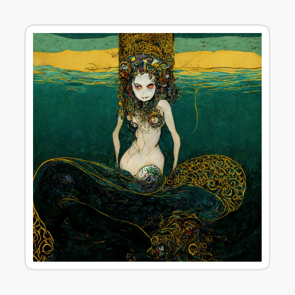 Song To The Siren #1 | Evil Mermaid | Monster | Horror | Gustav Klimt" Poster for Sale by lrjtucker | Redbubble