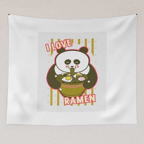 Item preview, Panda Eating Ramen designed and sold by Verbiage24.
