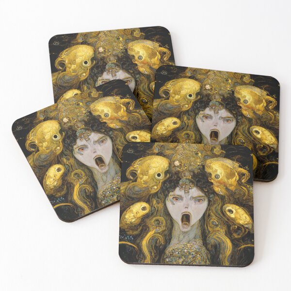 Item preview, Song To The Siren #2 | Evil Mermaid | Monster | Horror | Gustav Klimt designed and sold by lrjtucker.
