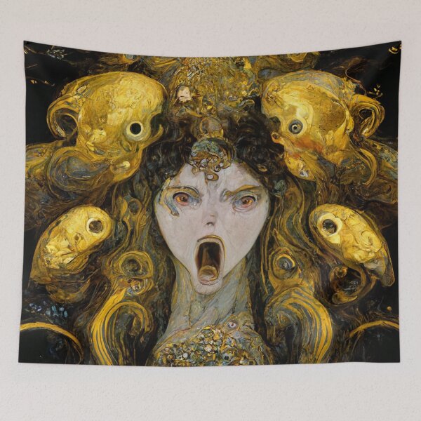 Item preview, Song To The Siren #2 | Evil Mermaid | Monster | Horror | Gustav Klimt designed and sold by lrjtucker.