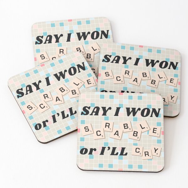 Item preview, Say I Won Scrabble or I'll Cry (AHT) designed and sold by Mint-Rose.