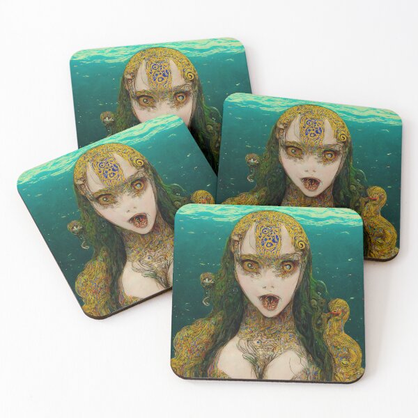 Item preview, Song To The Siren #3 | Evil Mermaid | Monster | Horror | Gustav Klimt designed and sold by lrjtucker.