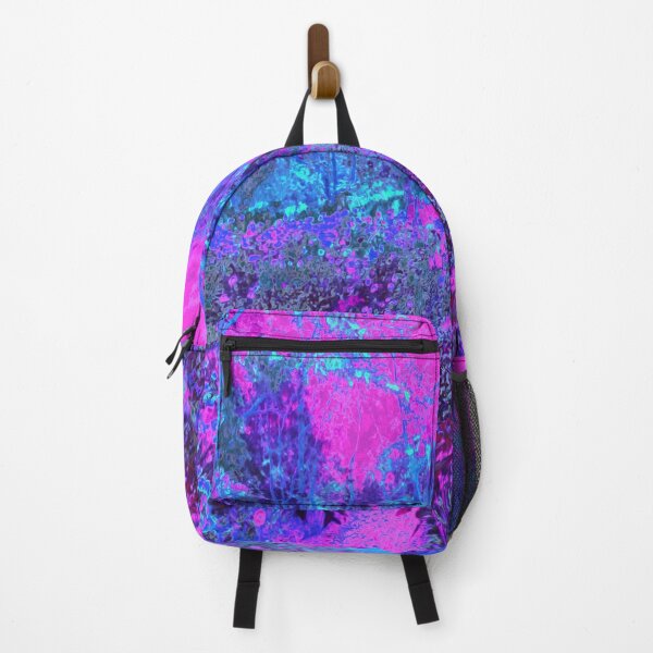 Item preview, Trippy Hot Pink and Blue Impressionistic Landscape designed and sold by myrubiogarden.