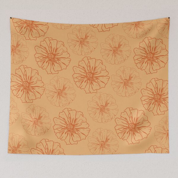 Item preview, Yellow and orange ‘moss rose’ flowers  designed and sold by Elizabeth200401.