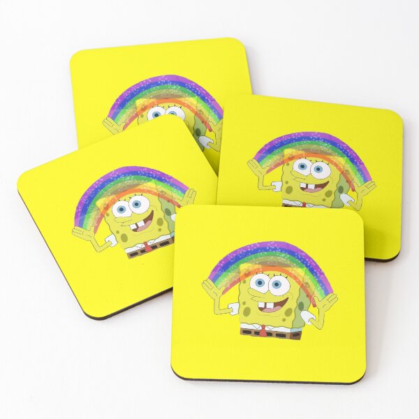 Item preview, Spongebob Rainbow meme designed and sold by MEMEZZONE.