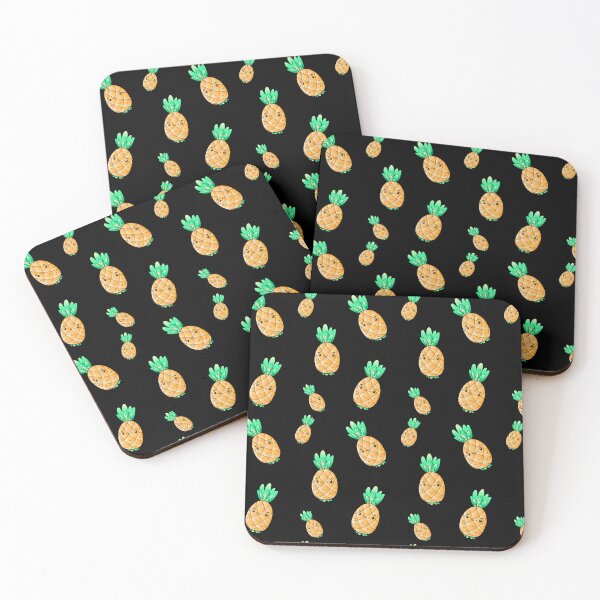 Item preview, Happy Kawaii Pineapple Pattern designed and sold by Designs By YL.