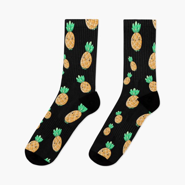 Item preview, Happy Kawaii Pineapple Pattern designed and sold by Designs By YL.