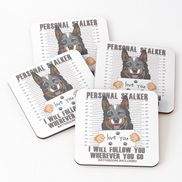 Item preview, Blue Heeler Australian Cattle Dog Stalker Cartoon designed and sold by MrEddie10.