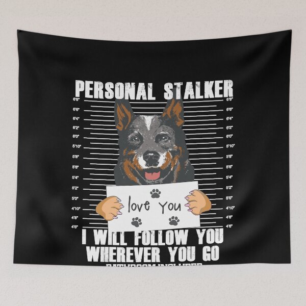 Item preview, Blue Heeler Australian Cattle Dog Stalker Cartoon designed and sold by MrEddie10.