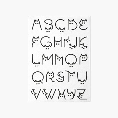 Item preview, Cat alphabet  designed and sold by Thing3of4girlie.