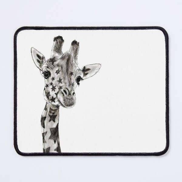 Item preview, Giraffe neck, front view, star-shaped spots designed and sold by SylvieG18.