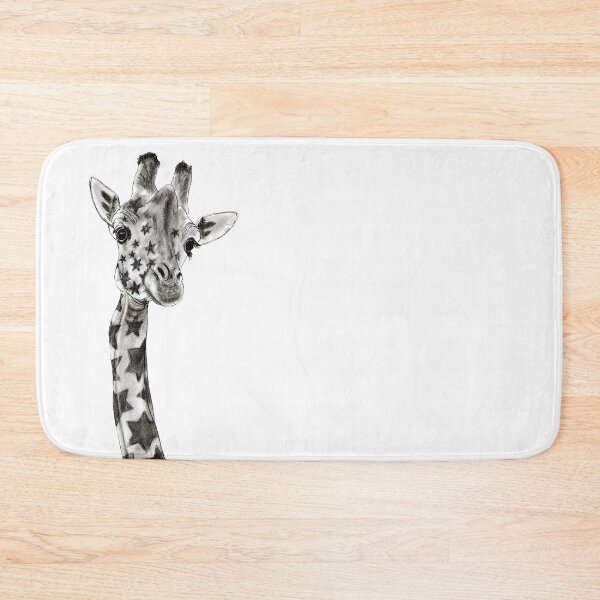 Item preview, Giraffe neck, front view, star-shaped spots designed and sold by SylvieG18.