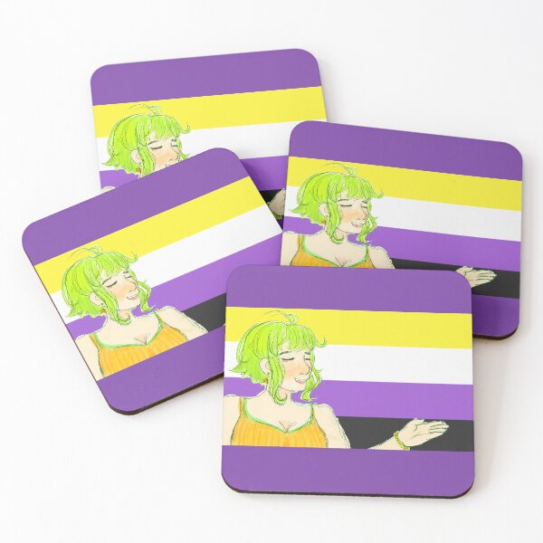 Item preview, VOCALOID Megpoid Gumi Non-Binary Enby Flag  designed and sold by Holli Anderson.
