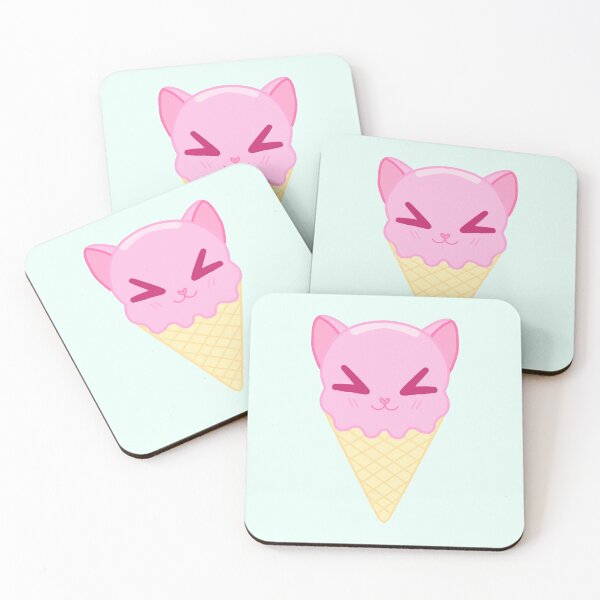Item preview, Strawberry Ice Cream Cat designed and sold by Rainy-Kitten.