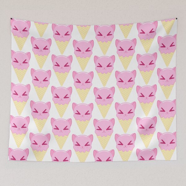 Item preview, Strawberry Ice Cream Cat designed and sold by Rainy-Kitten.