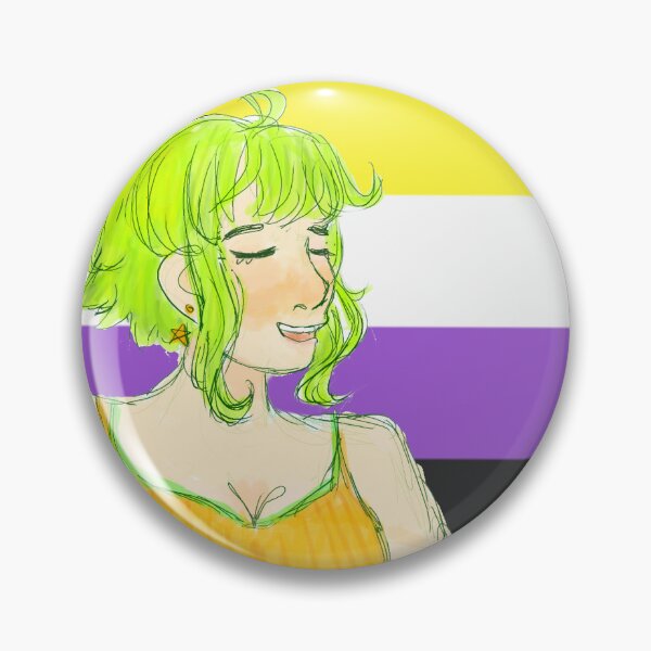 Item preview, VOCALOID Megpoid Gumi Non-Binary Enby Flag  designed and sold by Holli Anderson.