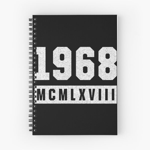 Item preview, Vintage 1968 Roman Numeral Birthday designed and sold by MarkTees.