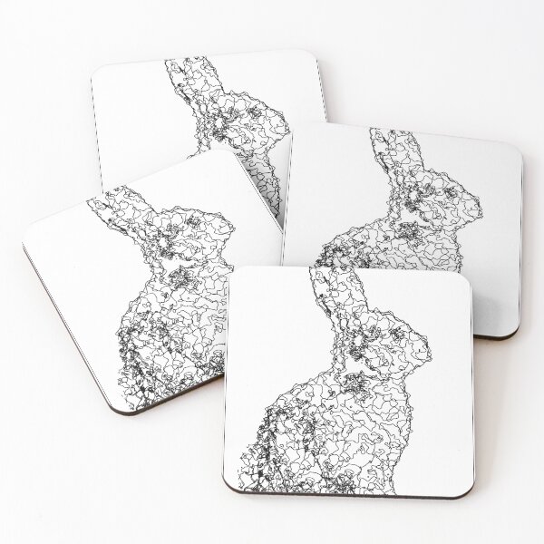 Item preview, Rabbit Line art designed and sold by More than Myriad.