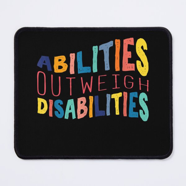 Item preview, Abilities Outweigh Disabilities School Psychologist designed and sold by RogerGift.
