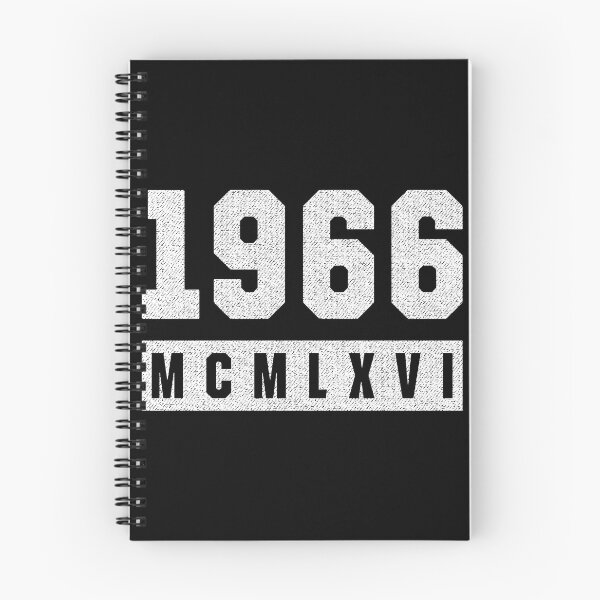 Aperçu de l'œuvre Anniversaire en chiffres romains vintage 1966 créée et vendue par MarkTees.
