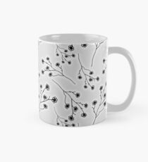 Baby's Breath Flower Pattern - White Mug